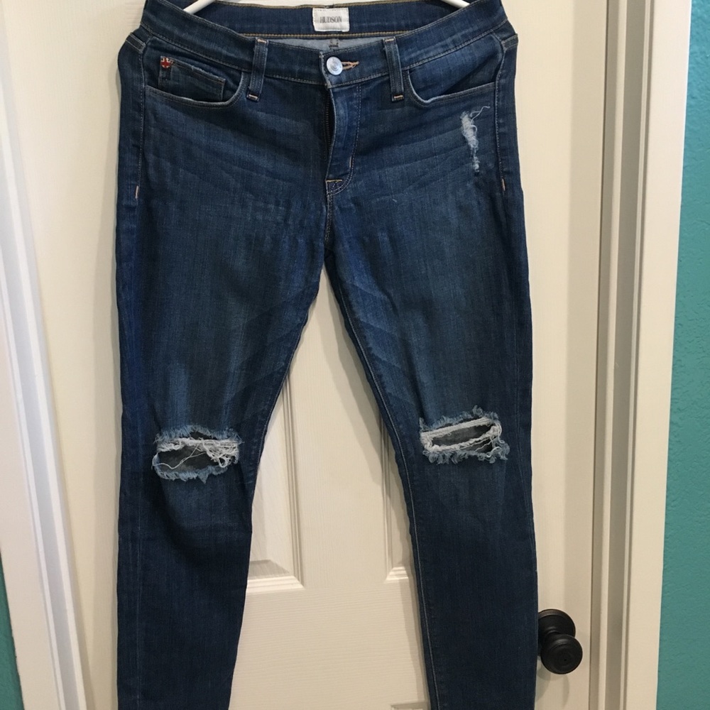 Hudson Distressed knees Jeans